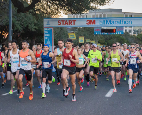 3M Half Marathon 2017 3m half marathon start line
